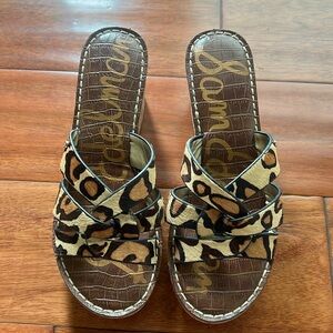 Sam Edelman Leopard Print Sandals